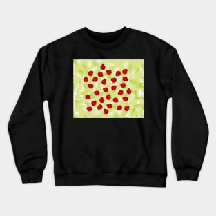 Ladybugs in the wood, insects, botanical print Crewneck Sweatshirt